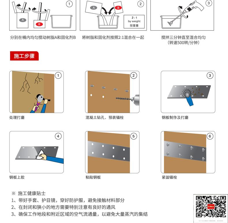 包钢岚皋粘钢加固施工过程